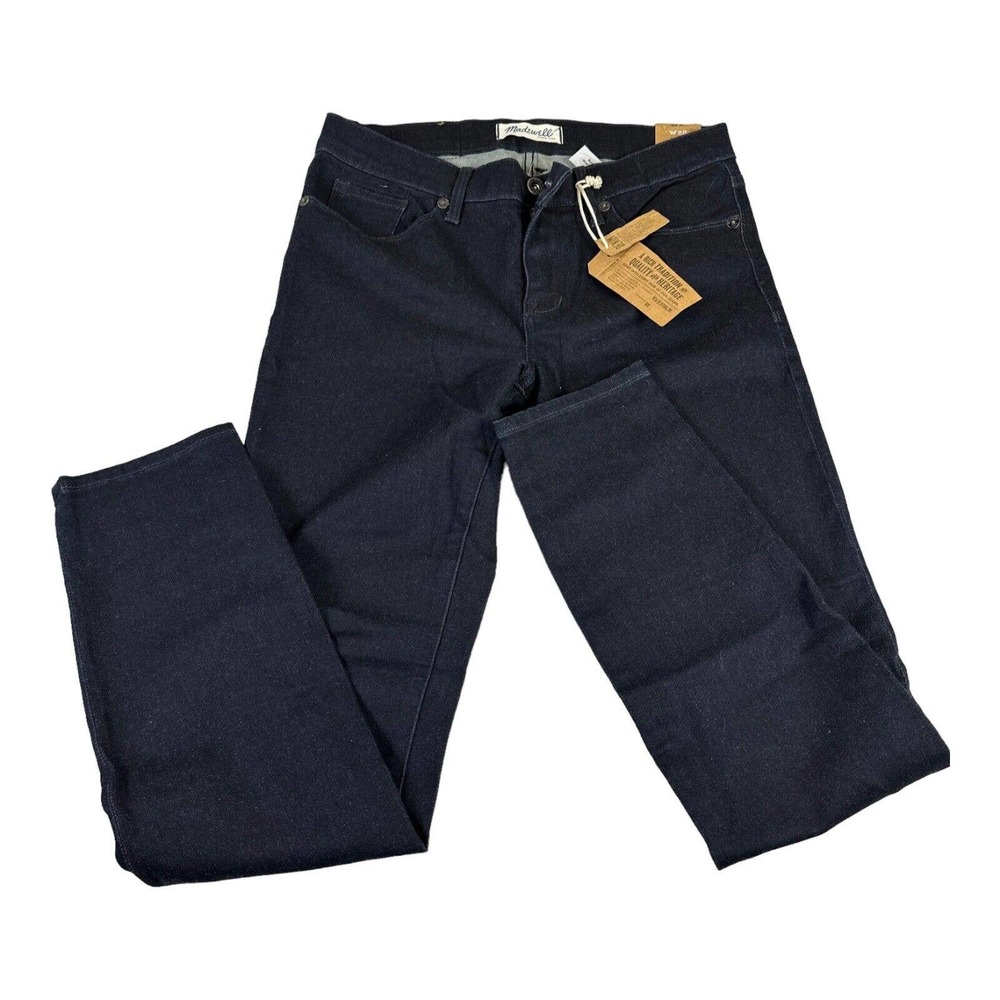 Madewell Black Denim Stretchy Skinny Mid Rise Pants Jeans W28 I27 R18
